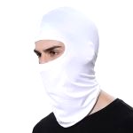 Cagoule moto blanche immaculee